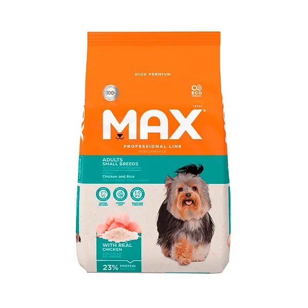 Max Adulto Raza Pequeña Performan Pollo Y Arroz 2000gr