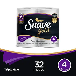 Papel Higienico Suave Gold 4un