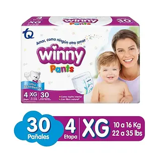 Pañal Winny Pants Etapa 4 30un