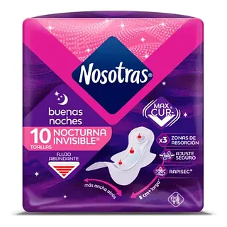 Toallas Higienicas Nosotras Buenas Noches 10un