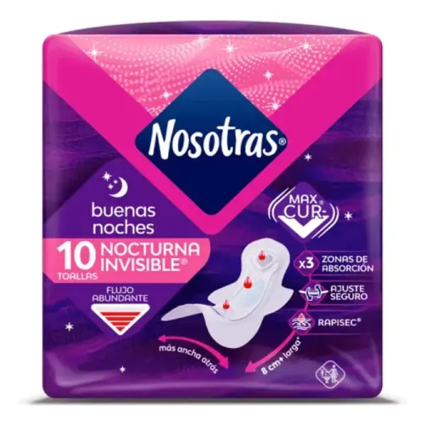 Toallas Higienicas Nosotras Buenas Noches 10un