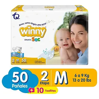 Pañal Winny Ultratrim Sec Etapa 2 50un