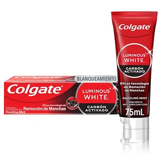 Crema Dental Colgate Luminous White Carbón 75ml