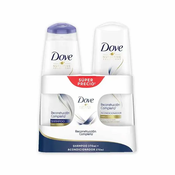 Shampoo + Acondicionador Dove Recons Completa 2unx370ml