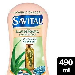 Acondicionador Savital Elixir Romero 490ml
