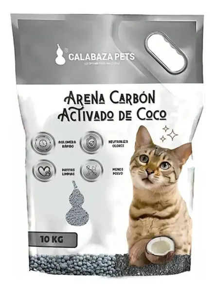 Arena Gatos Calabaza Carbon 10000gr