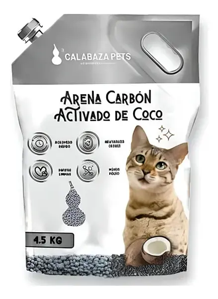 Arena Gatos Calabaza Carbon 4500gr
