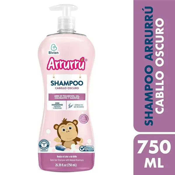 Shampoo Arrurru Cabello Oscuro 750ml