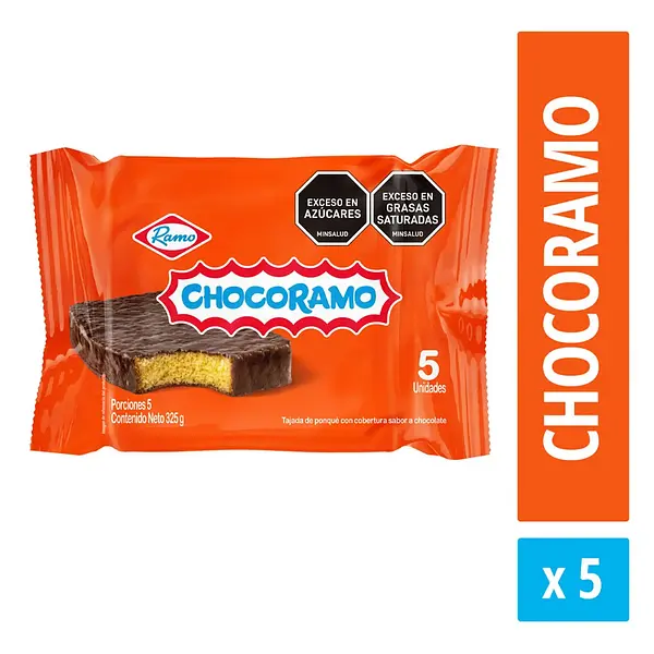Ponqué Chocoramo 5un