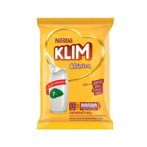 Leche Polvo Klim Clasica 840gr