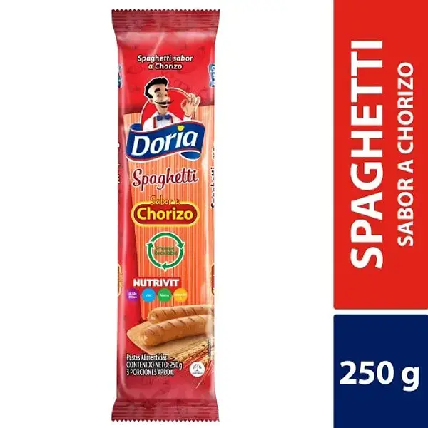 Pasta Doria Spaguetti Chorizo 250gr