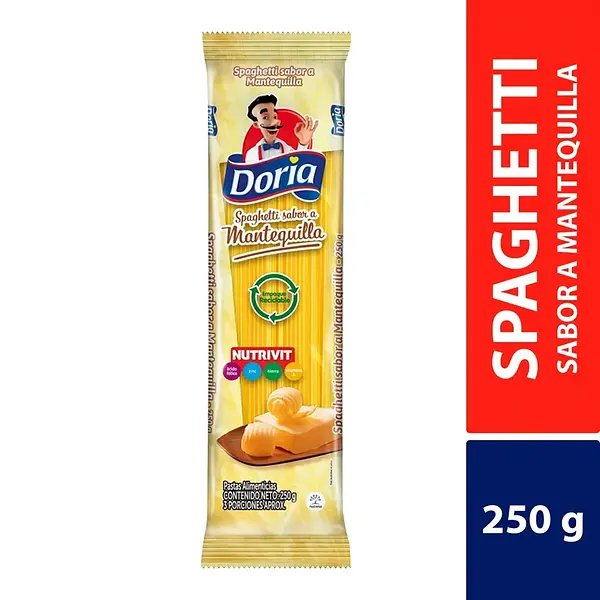 Pasta Doria Spaguetti Mantequilla 250gr