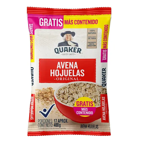 Avena Hojuelas Quaker 400gr