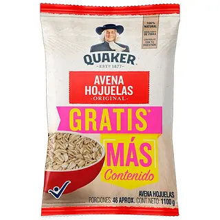 Avena Hojuelas Quaker 1100gr