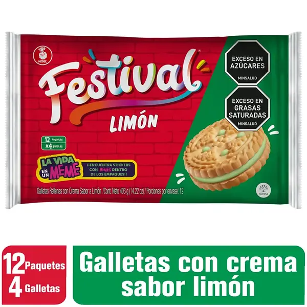 Galleta Festival Limon 4x12un