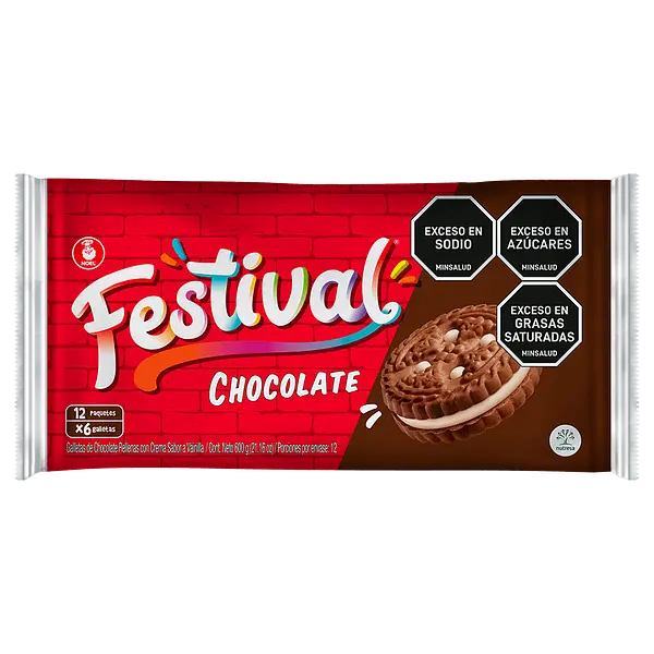 Galleta Festival Chocolate 6x12un
