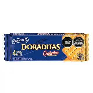 Galleta Crakeñas Doradita 4tacos