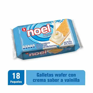 Galleta Wafer Noel Vainilla 18un