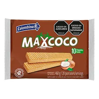 Galleta Wafer Maxcoco 10un