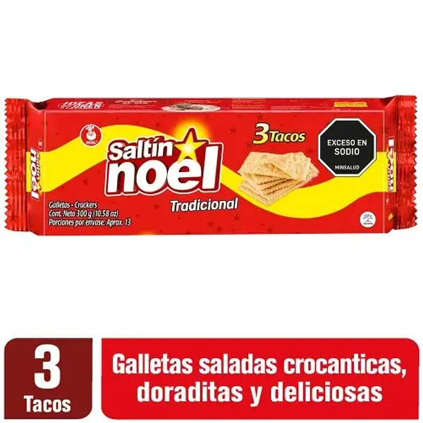 Galleta Saltin Noel 3tacos