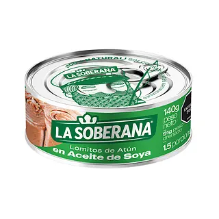 Atun Soberana Aceite Soya 140gr