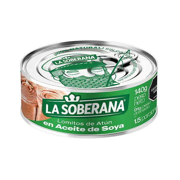 Atun Soberana Aceite Soya 140gr