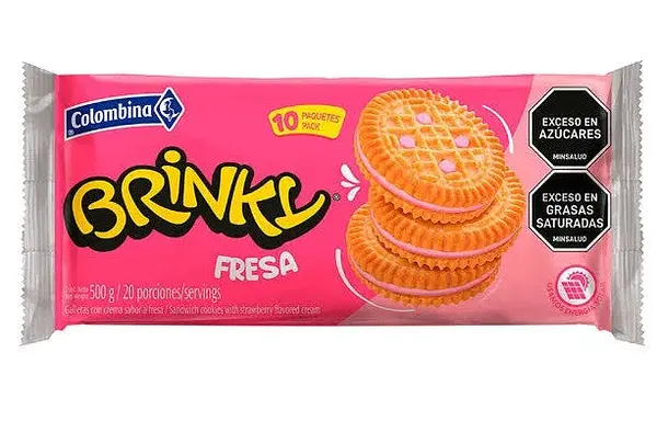 Galleta Brinky Fresa 6x10un