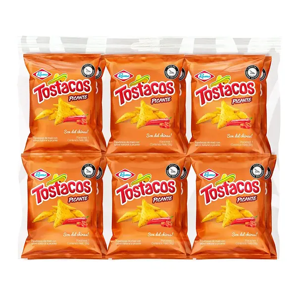 Paquete Tostacos Picante Ramo 12unx38gr