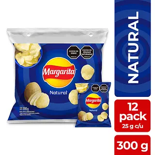 Paquete Papa Margarita Natural 12unx25gr