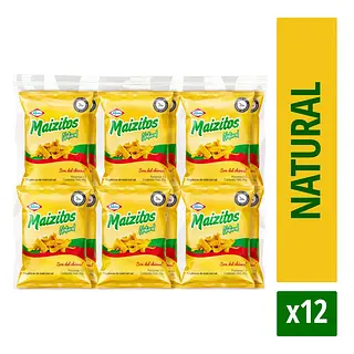 Paquete Maizitos Natural Ramo 12unx45gr
