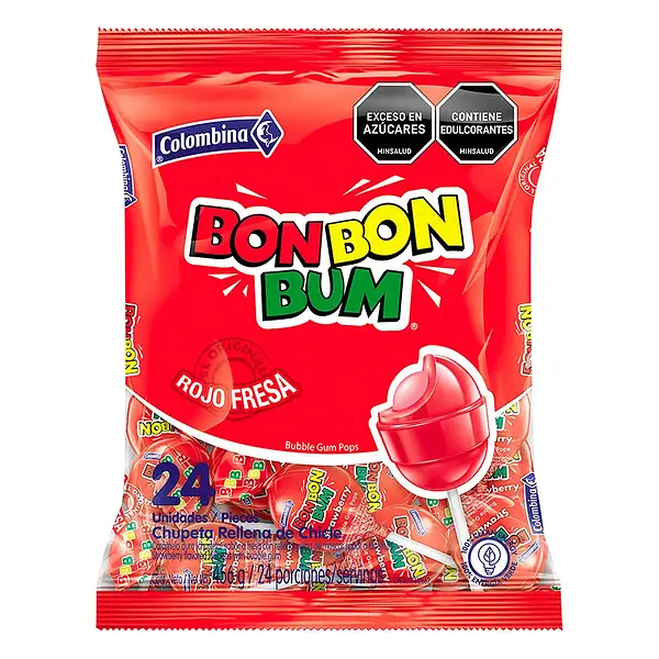 Bon Bon Bum Fresa 24un