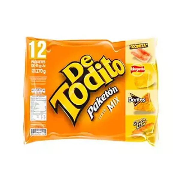 Paquete Detodito Mix 12unx45gr