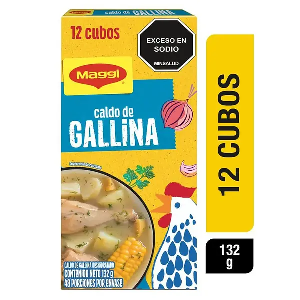 Caldo De Gallina Maggi 12un