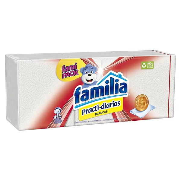 Servilleta Familia Practidiarias 450un