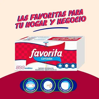 Servilleta Favorita 300un
