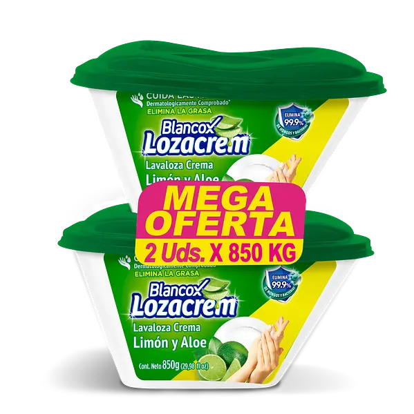 Lavaloza Lozacrem Crema Limon 2unx850gr