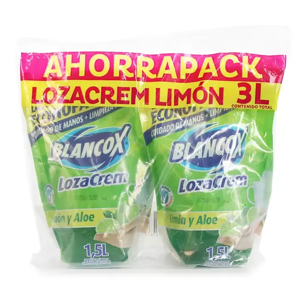 Lavaloza Lozacrem Liquido Limon 2unx1500ml