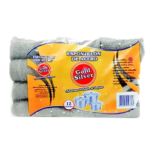Esponjillon Gold Silver 12Un