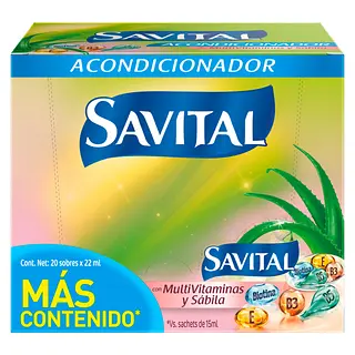 Acondicionador Savital Surtido 20Unx22-27Ml