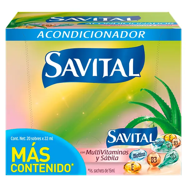 Acondicionador Savital Surtido 20Unx22-27Ml