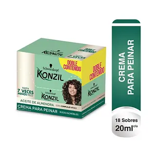Crema De Peinar Konzil Rizos Almendra 18Unx20Ml