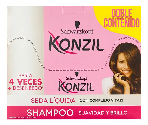 Shampoo Konzil Seda Liquida 18Unx20Ml