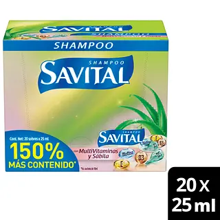 Shampoo Savital Surtido 20Unx25-30Ml