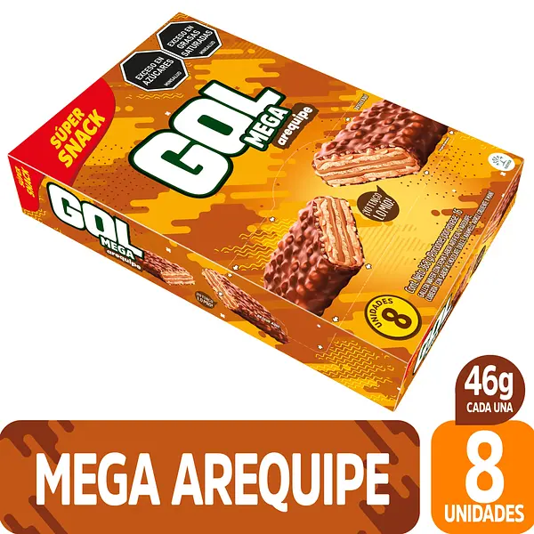 Chocolatina Gol Arequipe 8Unx46Gr