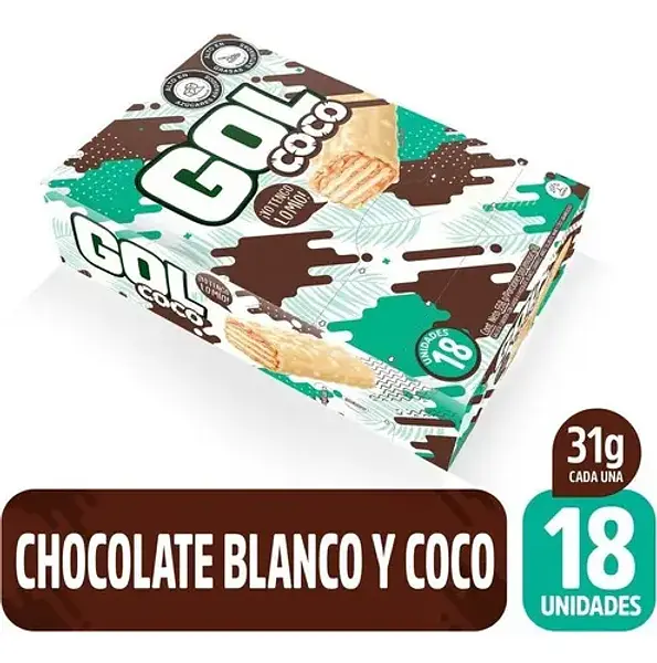 Chocolatina Gol Coco 18Unx31Gr
