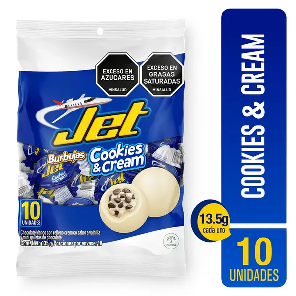 Chocolatina Jet Burbuja C&C Blan 10Unx13.5Gr