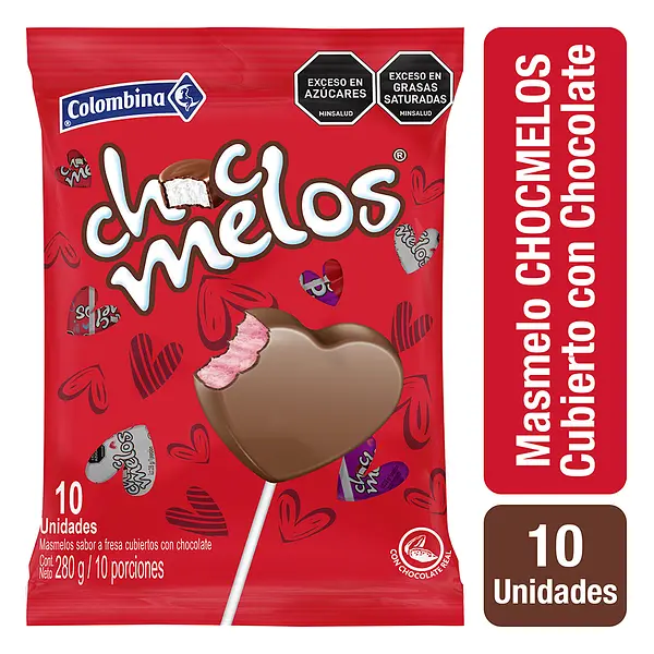 Dulce Chocmelos Corazones 10Un