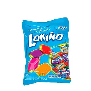 Caramelos Super Lokiño Masticable 100Un