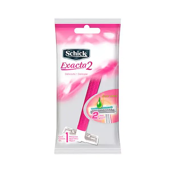 Prestobarba Schick Exacta Rosa Piel Delicada