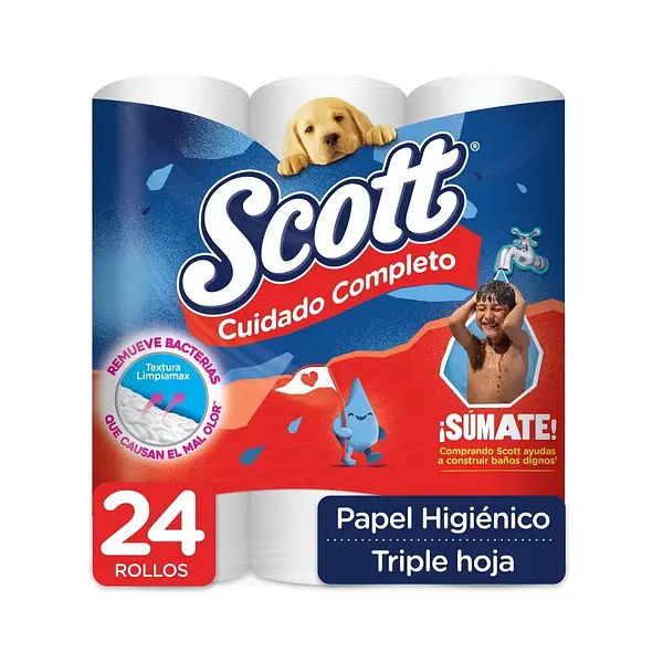Papel Higienico Scott Cuidado Completo